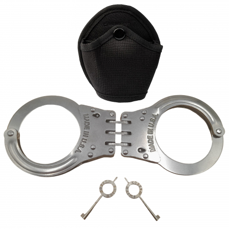 Catuse - Catuse cu balama IdeallStore®, Tight Lock, otel inoxidabil, 20 cm, husa tactica inclusa