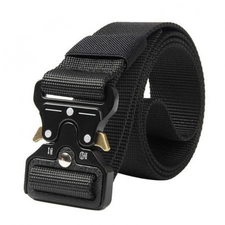 Accesorii tactice si sport - Centura tactica, Militarische Unterstutzung, nylon, 120 cm, negru