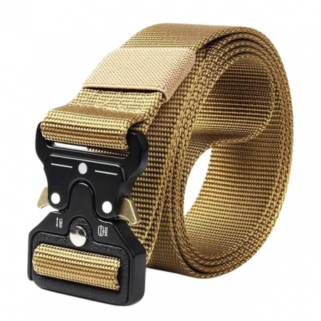 Accesorii tactice si sport - Centura tactica, Militarische Unterstutzung, nylon, 120 cm, bej