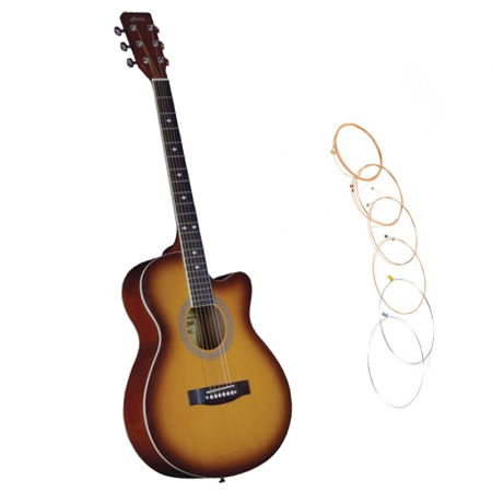 INSTRUMENTE MUZICALE - Chitara clasica din lemn 95 cm, set de corzi inclus