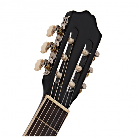 Chitara clasica 104 cm, Black Raven, lemn, model clasic, negru, husa, corzi si pana incluse [3]