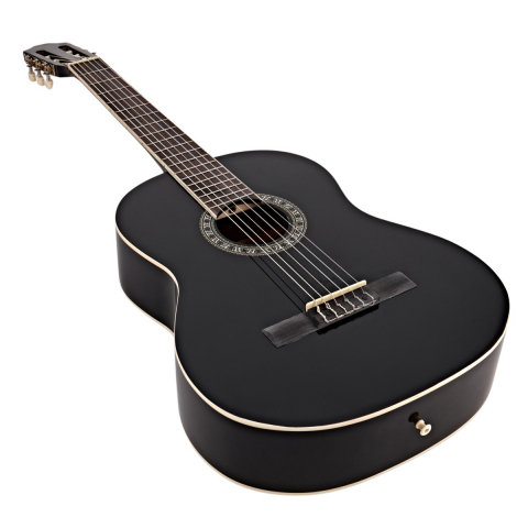 Chitara clasica 104 cm, Black Raven, lemn, model clasic, negru, husa, corzi si pana incluse [2]
