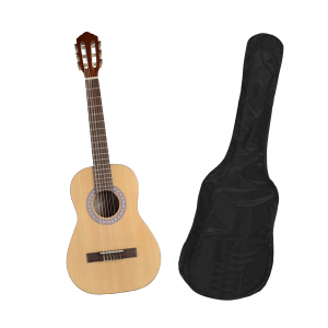 Chitare clasice - Chitara clasica din lemn 95 cm, natur clasic, husa nylon cadou