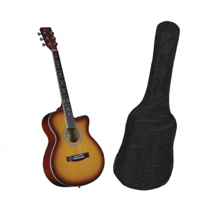 Chitare clasice - Chitara clasica din lemn 95 cm, natur, husa nylon cadou