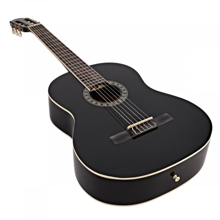 Chitara clasica IdeallStore®, 104 cm, Black Raven, lemn, model clasic, negru, husa inclusa [7]