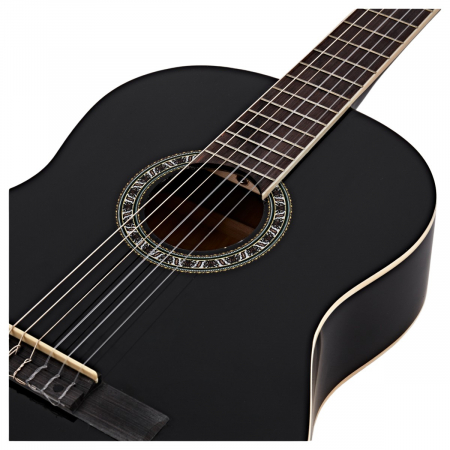 Chitara clasica IdeallStore®, 104 cm, Black Raven, lemn, model clasic, negru, husa inclusa [4]