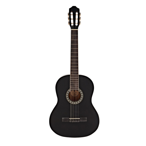INSTRUMENTE MUZICALE - Chitara clasica din lemn IdeallStore®, Decor, 104 cm, negru