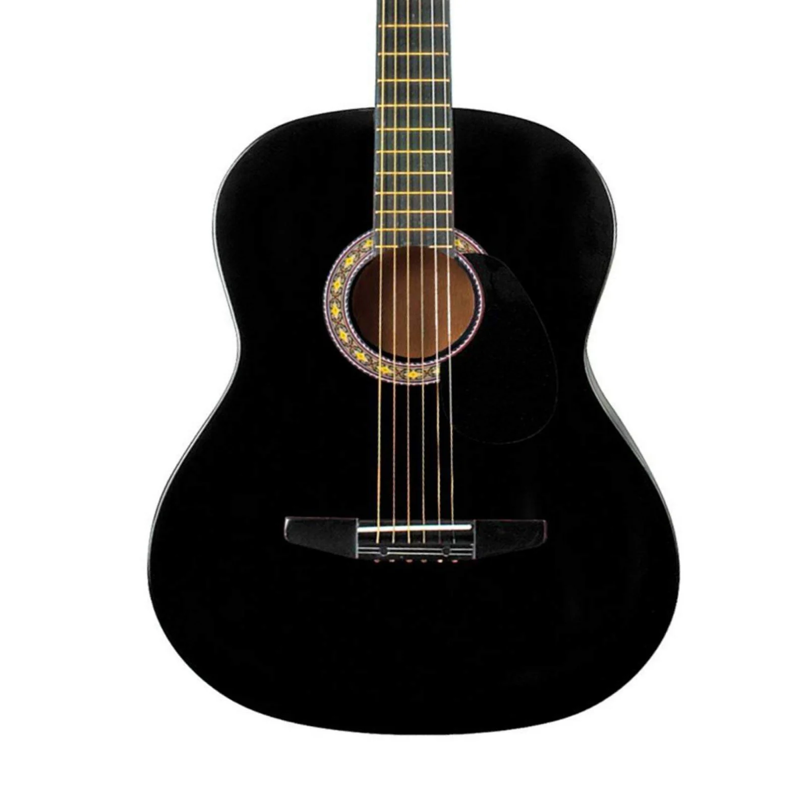 Chitara clasica din lemn IdeallStore®,set de corzi incluse, 95 cm, Clasic Black [2]