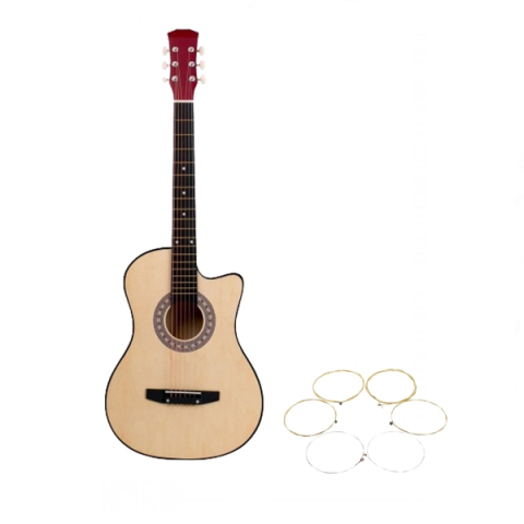 Chitare clasice - Chitara clasica din lemn, IdeallStore®, set de corzi incluse, 95 cm, Natur