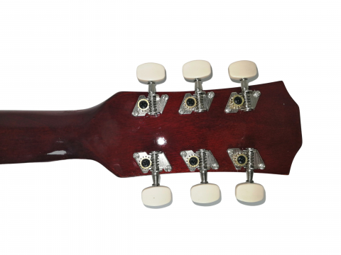 Chitara clasica din lemn, IdeallStore®, set de corzi incluse, 95 cm, visinie [5]