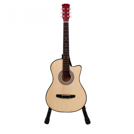 Chitare clasice - Chitara clasica, 95 cm, lemn, stativ inclus, bej