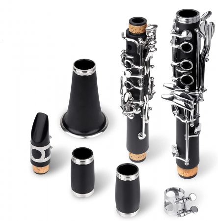 Clarinet IdeallStore®, Musical Virtue, 17 clape, 67 cm, negru, geanta inclusa [14]