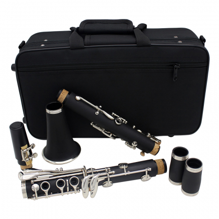 Clarinet IdeallStore®, Musical Virtue, 17 clape, 67 cm, negru, geanta inclusa [11]