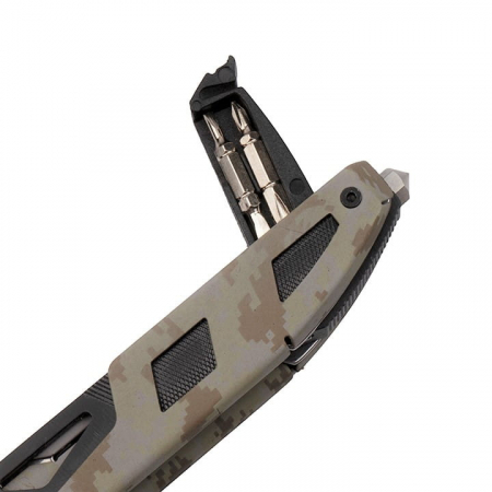 Cleste multifunctional IdeallStore®, Outdoor Specialist, otel inoxidabil, 16 functii, 21.5 cm, bej, husa inclusa [5]