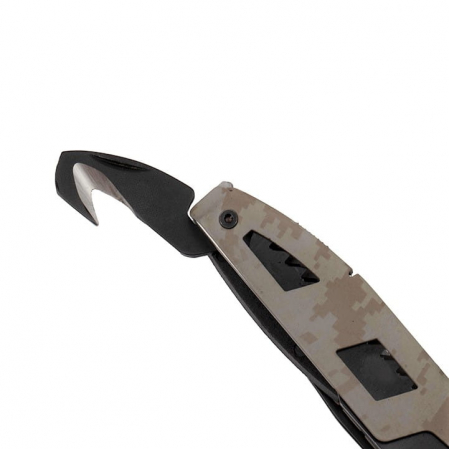 Cleste multifunctional IdeallStore®, Outdoor Specialist, otel inoxidabil, 16 functii, 21.5 cm, bej, husa inclusa [6]
