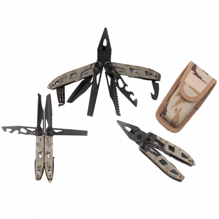 Cleste multifunctional IdeallStore®, Outdoor Specialist, otel inoxidabil, 16 functii, 21.5 cm, bej, husa inclusa [3]