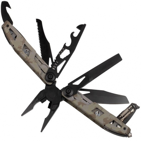 Cleste multifunctional IdeallStore®, Outdoor Specialist, otel inoxidabil, 16 functii, 21.5 cm, bej, husa inclusa [4]