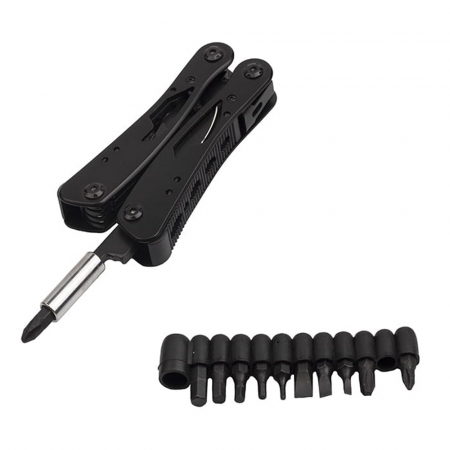 Cleste multifunctional IdeallStore®, Outdoor Specialist, otel inoxidabil, 20 functii, 22 cm, negru, husa inclusa [7]