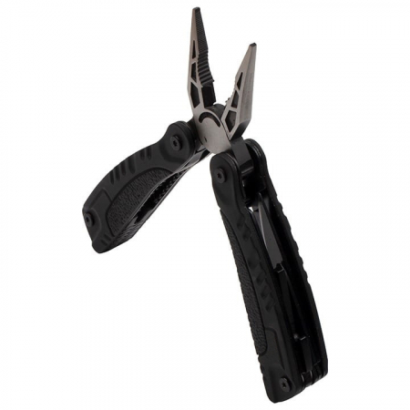 Cleste multifunctional IdeallStore®, Survival Gear, otel inoxidabil, 18 functii, 24 cm, negru, husa inclusa [4]