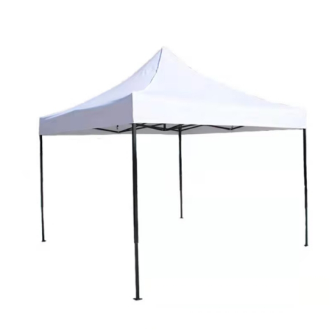 Cort pavilion pliabil, 3x3 m, cadru metal cu panza impermeabila pentru Curte, Gradina, Evenimente, Alb [3]