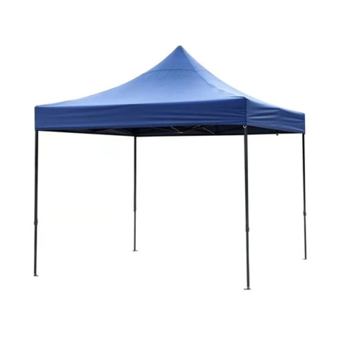 Accesorii gratar - Cort pavilion pliabil, 3x3 m, cadru metal cu panza impermeabila pentru Curte, Gradina, Evenimente, Albastru