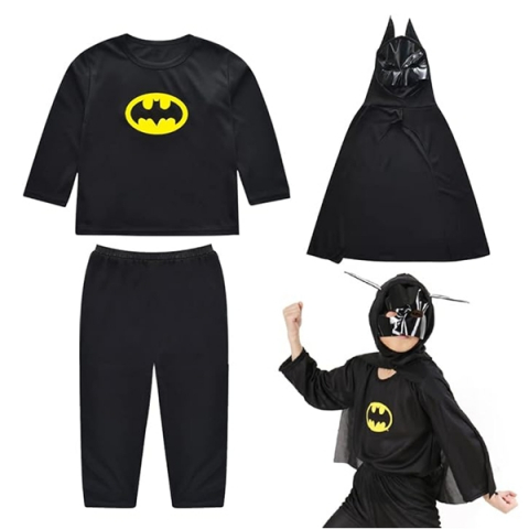 Costum Batman cu muschi si masca LED, carnaval, 3-5 ani, 100-110 cm [2]