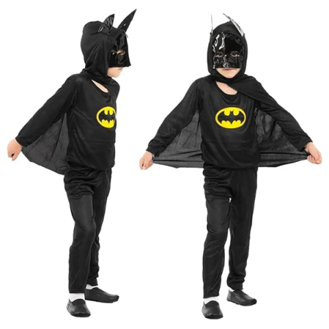 Costum Batman cu muschi si masca LED, carnaval, 7-9 ani, 120-130 cm [1]