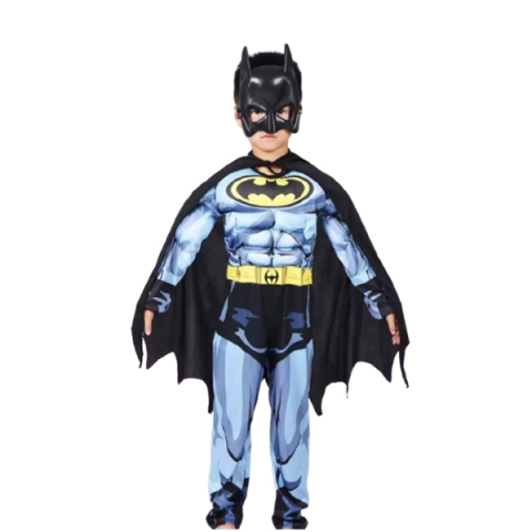 Set costum Batman cu muschi si masca LED, S, 3-5 ani, 90-110 cm [1]