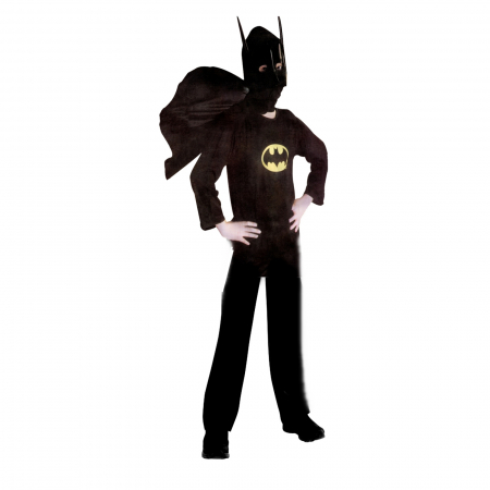 Costume si seturi pentru copii - Costum Batman pentru copii, negru, 3-5 ani, 100-110 cm