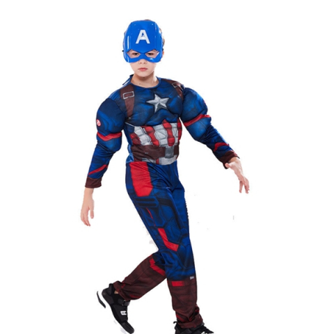 Costum carnaval Captain America, 5-7 ani , 110-120 cm [1]