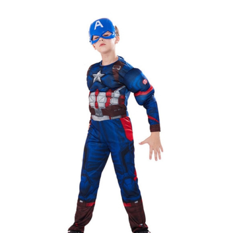 Costum carnaval Captain America, 5-7 ani , 110-120 cm [2]