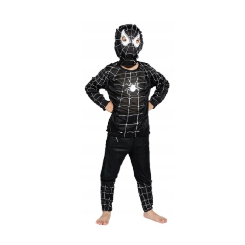 Costume Halloween copii - Costum carnaval Spiderman, 7-9 ani, 120-130 cm, negru
