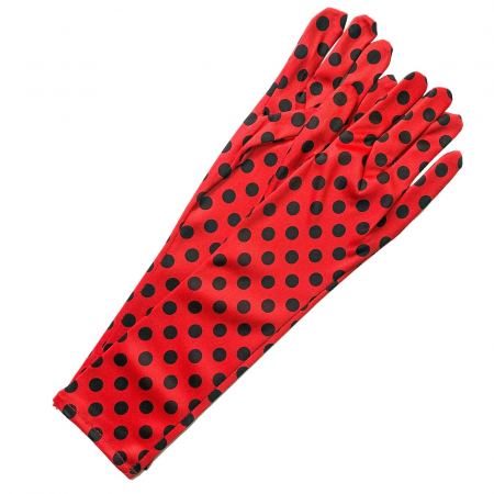 Costum copii, Buburuza Miraculoasa, combinezon, coada, masca si manusi, 3-5 ani, 100-110 cm [8]