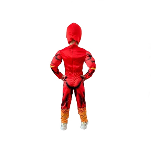 Costum Flash pentru copii, 5-7 ani, rosu [4]