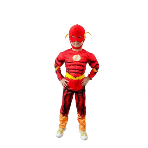 Costume Halloween copii - Costum Flash pentru copii, 3-5 ani, rosu