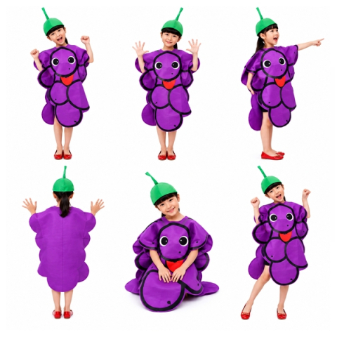 Costum carnaval fruct Strugure, DEPOX®, mov, marime universala [1]
