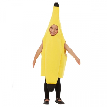 Costume Halloween copii - Costum fruct Banana, IdeallStore®, galben, marime universala