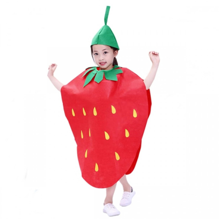 Costume Halloween copii - Costum fruct Capsuna, IdeallStore®, rosu, marime universala