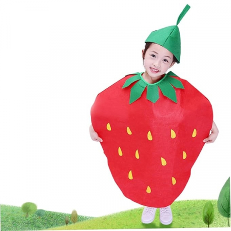 Costum fruct Capsuna, IdeallStore®, rosu, marime universala [1]