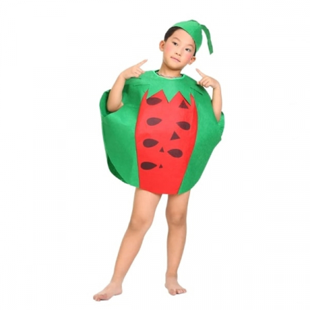 Set 2 costume pentru copii Pepene si Ardei, DEPOX®, verde/rosu, marime universala [2]