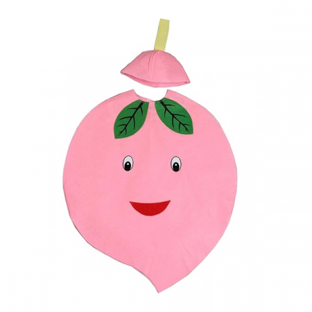 Costum fruct Piersica, IdeallStore®, roz, marime universala [1]