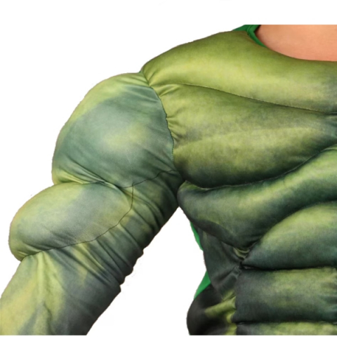 Pachet costum cu muschi Hulk si masca pentru copii, War, 100-110 cm, 3-5 ani [3]