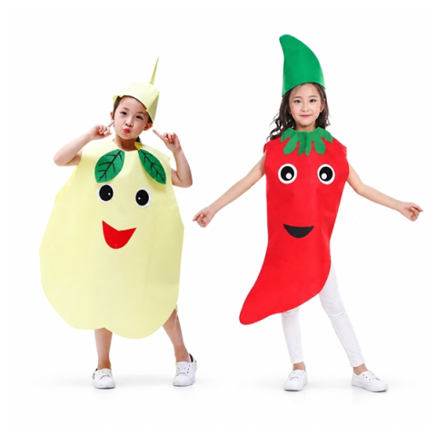 Costume si seturi pentru copii - Set doua costume pentru copii Ardei si Para DEPOX®, rosu, marime universala