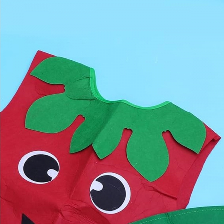 Costum leguma Ardei, IdeallStore®, rosu, marime universala [2]