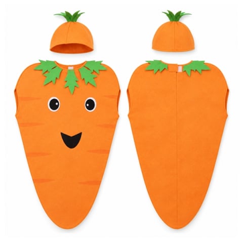 Set doua costum pentru copii Ciuperca si Morcov, DEPOX®, portocaliu/rosu, marime universala [8]