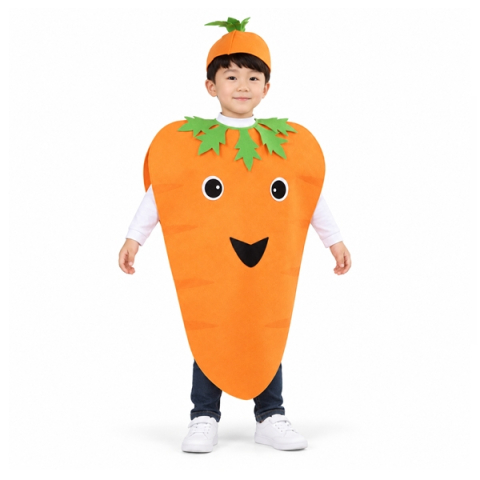 Costume si seturi pentru copii - Costum leguma Morcov, DEPOX®, rosu, marime universala