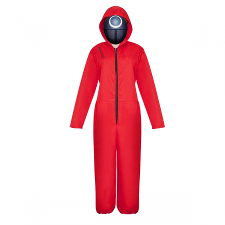 Masti si costume adulti - Costum pentru adulti, Squid Game, model Cerc, marimea XXL, rosu