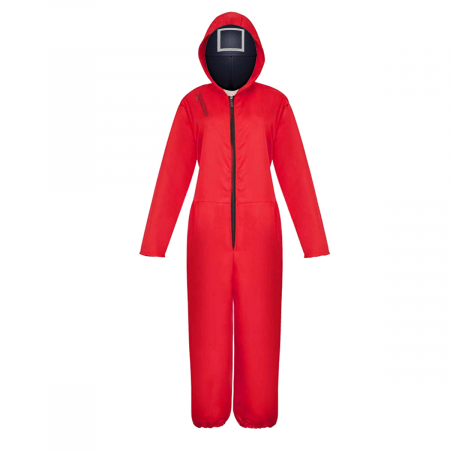 Masti si costume adulti - Costum pentru adulti IdeallStore, Squid Game, marimea XL, rosu
