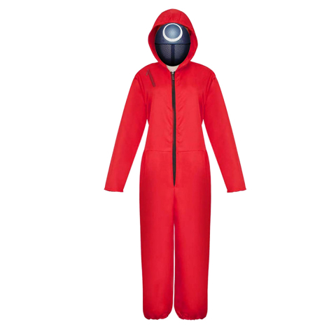 Masti si costume adulti - Costum pentru adulti, Squid Game, model Cerc, marimea XL, rosu