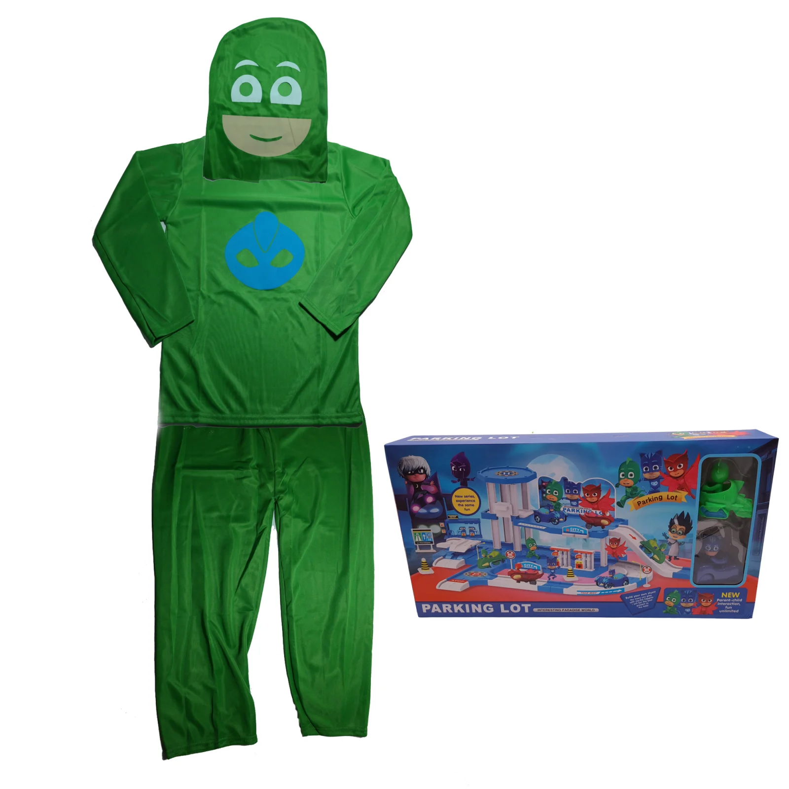 Costume Halloween copii - Costum pentru copii, Green Lizard, verde, jucarie inclusa, 7-9 ani, 120-130 cm